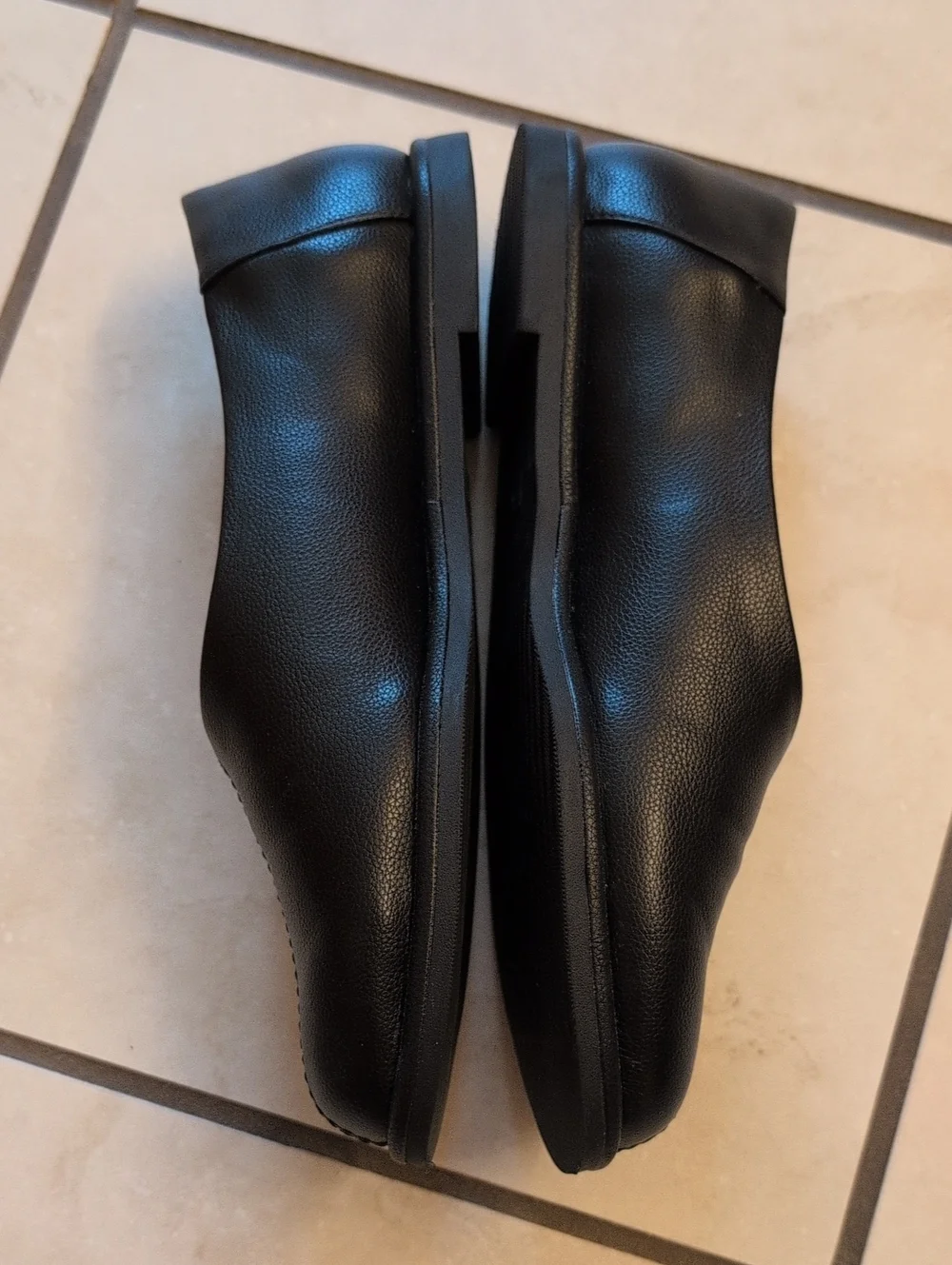 NEW UNIQLO : C Square Flat Shoes black Japanese Minimalist Style Size 7.5